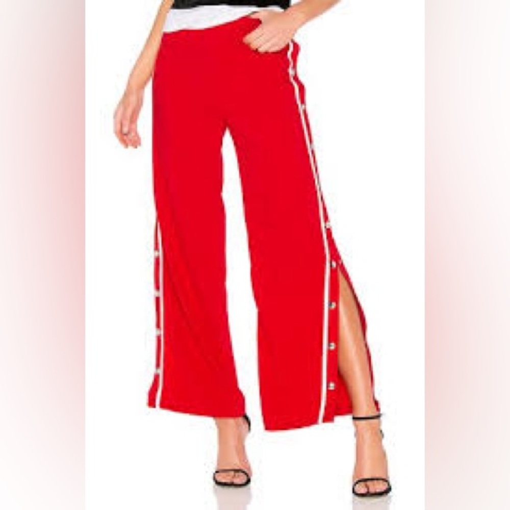 Lovers & Friends~~Revolve Red legging pants with side snaps** Medium